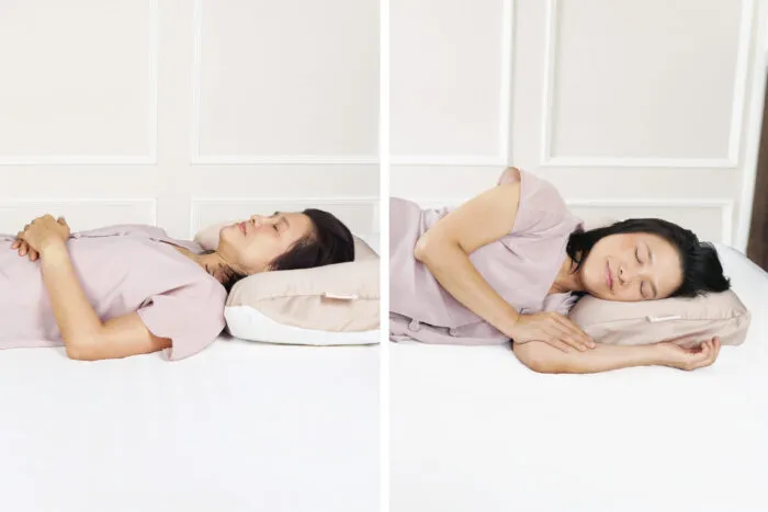 รูปผู้หญิงนอนหงายและตะแคง